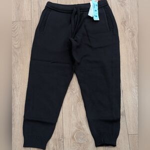 $895 Mens Off-White Diagonal Outline Knit Jogger Pants Black/White XL